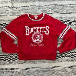Ohio State Buckeyes Red Women's Crew Neck Sweater